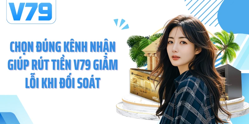 Chọn đúng kênh nhận giúp rút tiền V79 giảm lỗi khi đối soát